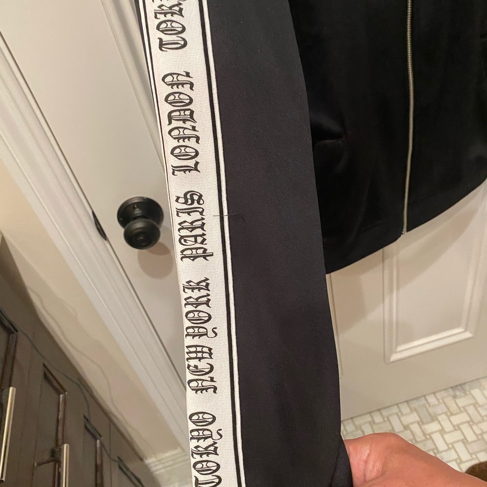 Men’s Black/White Track Jacket. - Picture 2 of 5